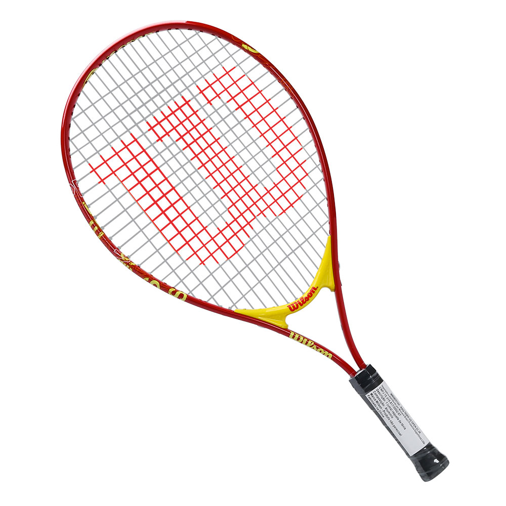 wrh raquete de tenis wilson us open vermelha e amarela